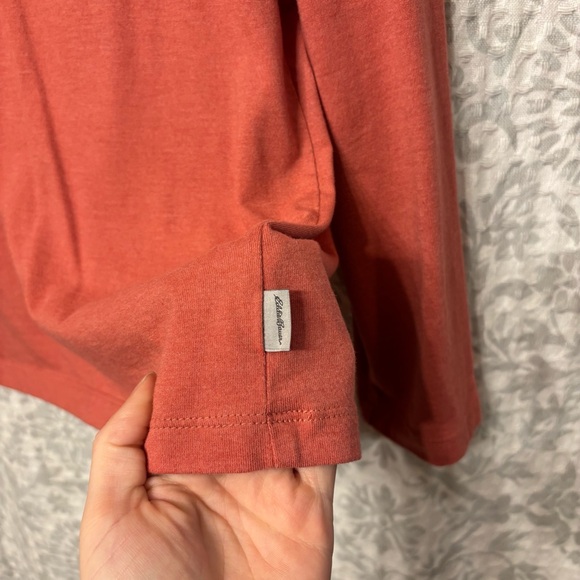 Women’s Pink Long Sleeve Eddie Bauer Top Size XL - Picture 2 of 6